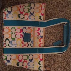 Authentic Coach colorful purse